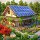 Autarkes Haus mit Solaranlage und Hauswasserwerk