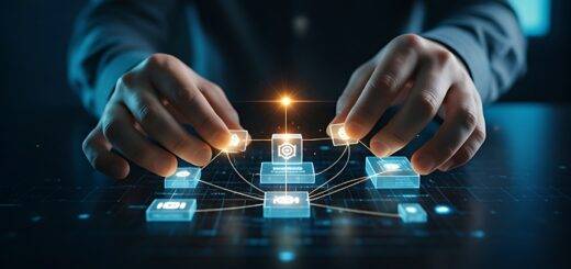 Hände steuern digitale Serviceelemente | Gebäudereinigung Berlin